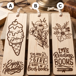 Wooden Engraved Bookmarks