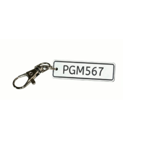 Custom Car Number Plate Acrylic Keychain